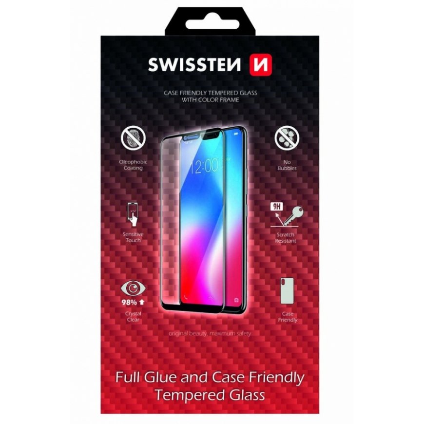 Swissten Full Face Tempered Glass Apple iPhone 13 / 13 Pro Black – 2