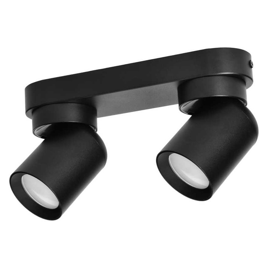 Hanging lamp Orno MALTA SP 2, wall and ceiling mounting, GU10 max. 2x12W, IP20, black – 2