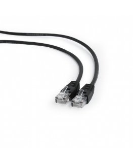Gembird PP12-1M/BK сетевой кабель Черный Cat5e U/UTP (UTP)
