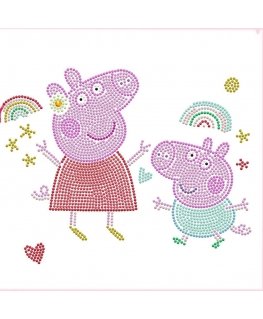 DIAMOND DOTS creative kit diamond painting Peppa Pig Happy Days, 2378 diamonds, DBX.089