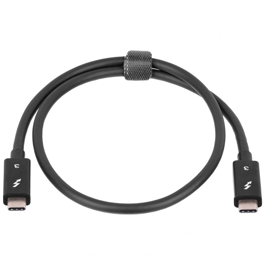 Akyga AK-USB-33 USB kabelis 0,5 m Thunderbolt 3 USB C Juoda