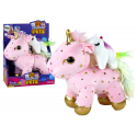 Lean Unicorn Plush Sleeping Animal Lullaby Pink with Stars Set Lean Unicorn Plush Sleeping Animal Lullaby Pink with Stars Set