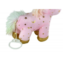 Lean Unicorn Plush Sleeping Animal Lullaby Pink with Stars Set Lean Unicorn Plush Sleeping Animal Lullaby Pink with Stars Set