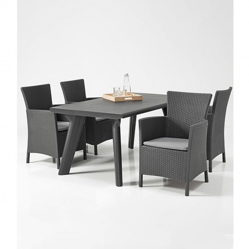 KETER Iowa garden chair (Grey) – 3