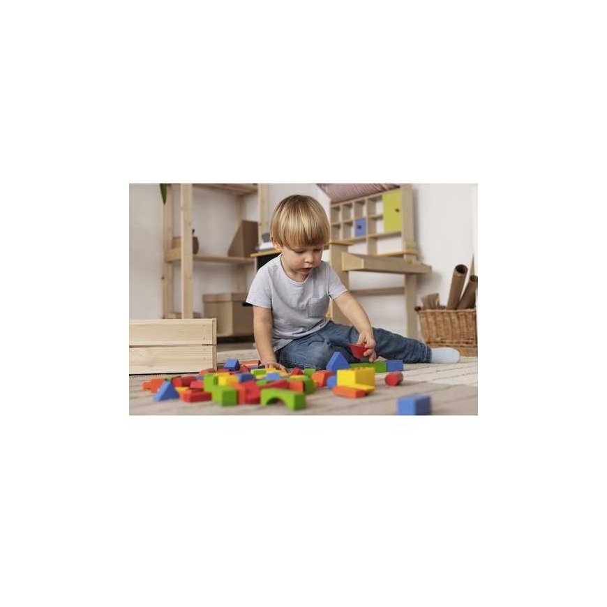 Wooden blocks - 100 pcs. Kruzel 22666 – 2