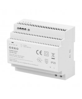 Orno DIN bėgio maitinimo šaltinis, 24VDC, 6,25A, 150W, 6 moduliai