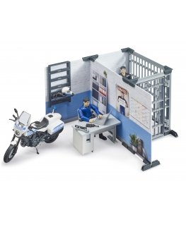 BRUDER Police Station with Police Motorcycle