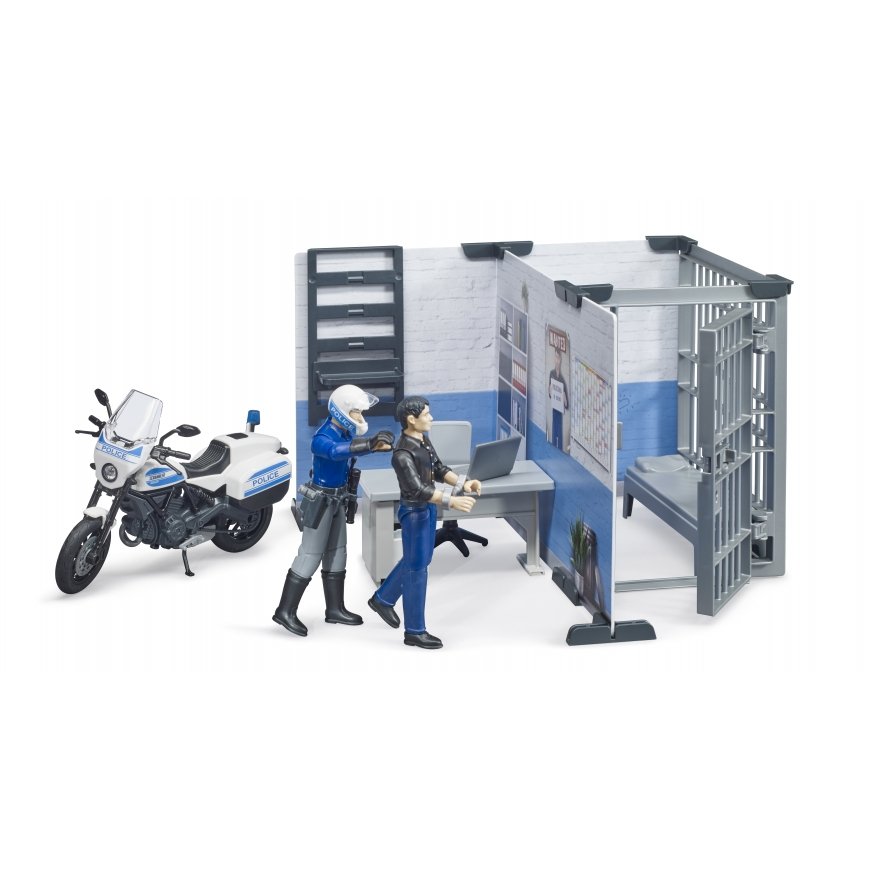 BRUDER Police Station with Police Motorcycle – 2