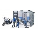 BRUDER Police Station with Police Motorcycle BRUDER Police Station with Police Motorcycle