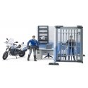 BRUDER Police Station with Police Motorcycle BRUDER Police Station with Police Motorcycle