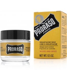 Proraso Wood & Spice Moustache Wax Ūsų vaškas, 15 ml