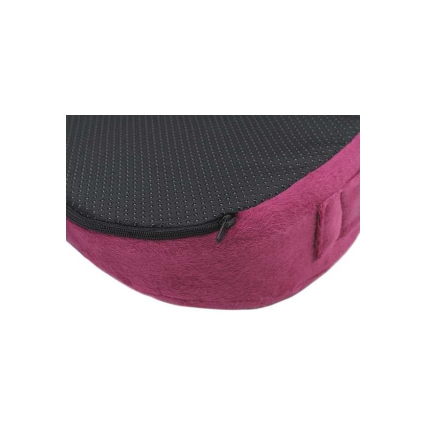 Powerton Ortopedyczna poduszka, plastic tip resistant to pressure, ergonomic, red satin (red wine), memory foam, P – 2