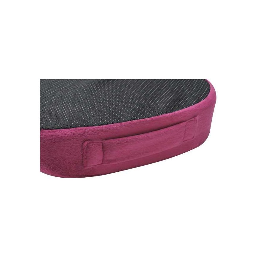 Powerton Ortopedyczna poduszka, plastikowa końcówka odporna na nacisk, ergonomiczna, red satin (raudona wino), pianka su efektem – 3