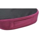 Powerton Ortopedyczna poduszka, plastikowa końcówka odporna na nacisk, ergonomiczna, red satin (raudona wino), pianka su efektem
