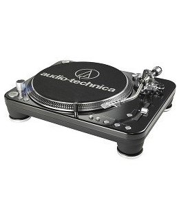 Audio-Technica DJ Direct-Drive Tiesioginės pavaros patefonas Juoda Rankinis