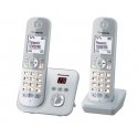 Panasonic KX-TG6822 DECT telefons Zvanītāja ID Sudrabs