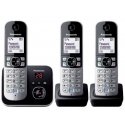 Panasonic KX-TG6823GB telefons DECT telefons Zvanītāja ID Melns, Sudrabs Panasonic KX-TG6823GB telefons DECT telefons Zvanītāja ID Melns, Sudrabs
