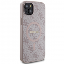 Originalus priekinio skydelio dėklas GUESS GUHMP14SG4GFRP, skirtas iPhone 14 (suderinamas su Magsafe / 4G Ring klasikiniu logoti Originalus priekinio skydelio dėklas GUESS GUHMP14SG4GFRP, skirtas iPhone 14 (suderinamas su Magsafe / 4G Ring klasikiniu logoti
