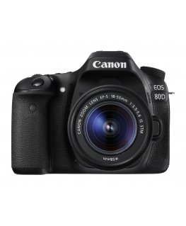 Canon EOS 80D + EF-S 18-55 IS STM SLR-kamerapakkaus 24,2 MP CMOS 6000 x 4000 pikseliä Musta