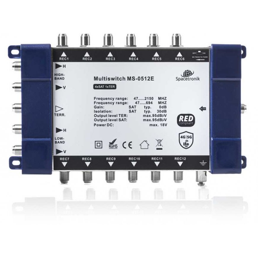Splitter Multiswitch 5/12 Spacetronik E-Series MS-0512E – 2