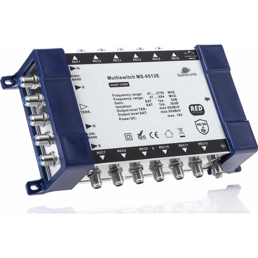 Šakotuvas Multiswitch 5/12 Spacetronik E-Series MS-0512E – 5