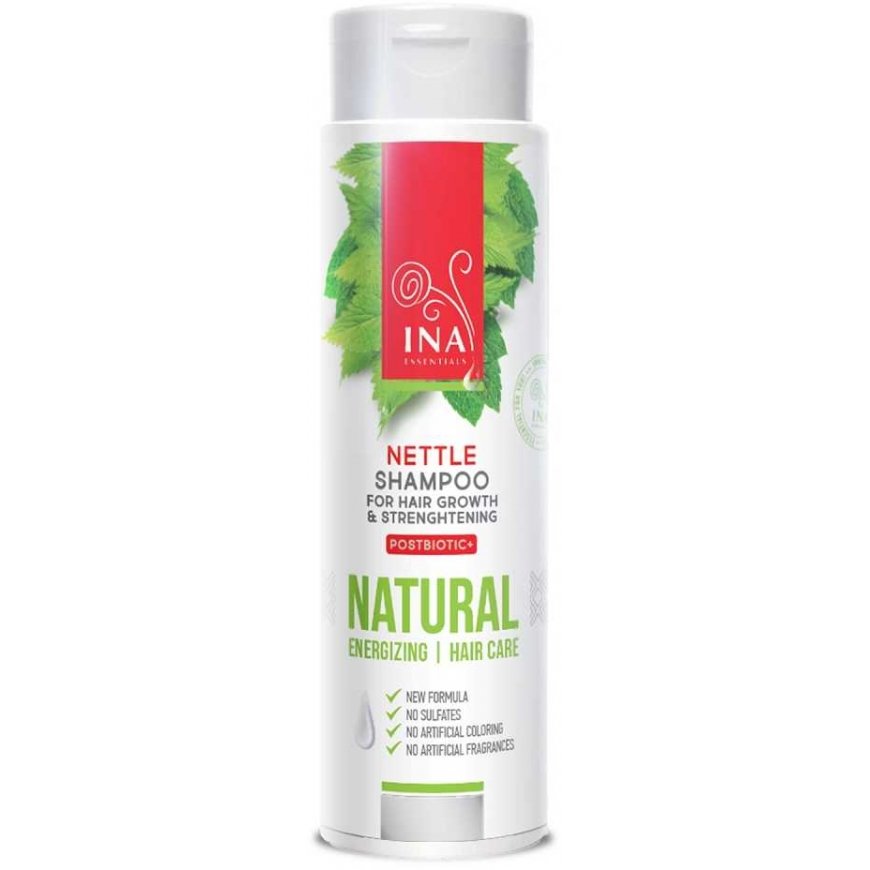Ina Essentials Nettle Shampoo natural nettle shampoo against hair loss 200ml