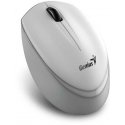 Mouse Genius Mouse NX-7009, 1200DPI, 2.4 [GHz], optical, 3kl., wireless, white and gray, 1 pc AA, Blue-Eye sensor, symetryczna