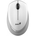 Pelė Genius Pelė NX-7009, 1200DPI, 2.4 [GHz], optinė, 3kl., belaidė, balta ir-pilka, 1 vnt AA, Mėlyna-Eye sensor, symetryczna