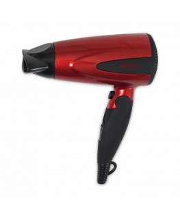 Brock Electronics HD 8501 RD föön 1600 W Must, Punane