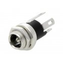 Oem DC lizdas 2.5x5.5 metalinis prisukamas - 20vnt Oem DC lizdas 2.5x5.5 metalinis prisukamas - 20vnt