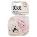 LOVI silicone dynamic pacifiers WILD SOUL GIRL, 6-18 months, 2 pcs., 22/884girl.
