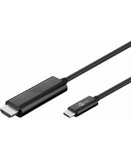 Goobay 77528 video cable adapter 1.8 m USB Type-C HDMI Black