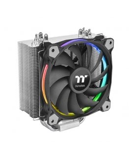 Thermaltake Riing Silent 12 RGB Sync Edition Processor Cooler 12 cm Black, Metallic