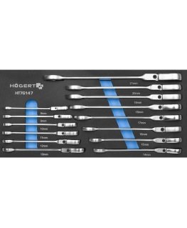 Key set Hogert HT7G147 8-21 mm 14 pcs.