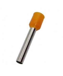 Hismart Pressed insulated tip for 4mm2/12AWG wire, copper, orange, 100 pcs.