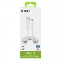 SBS TECABLETYPCS1W USB kabelis 1 m USB 2.0 USB A USB C Balts SBS TECABLETYPCS1W USB kabelis 1 m USB 2.0 USB A USB C Balts