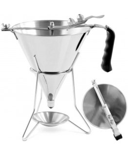 Royal Catering Dozownik lejek pistolet do sosów polew steel + stojak 3 nozzles 1.8 l