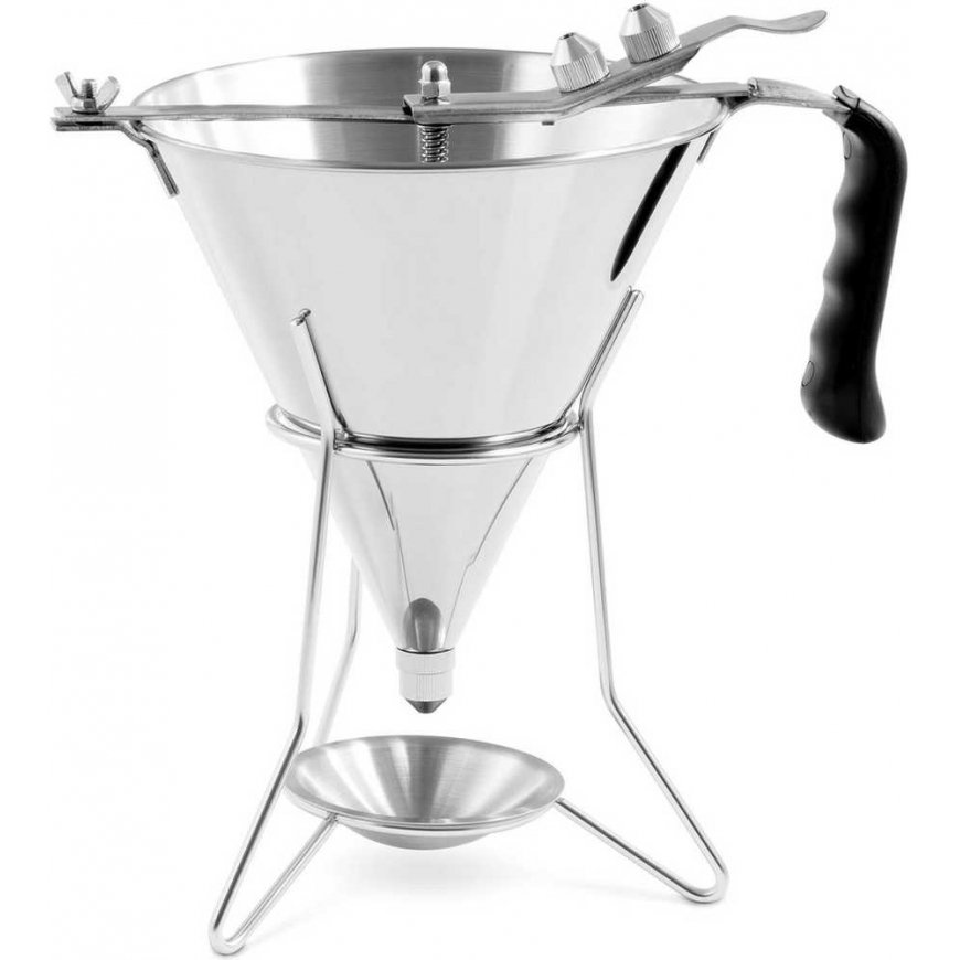 Royal Catering Dozownik lejek pistolet do sosów polew plieno + stojak 3 dysze 1.8 l – 2