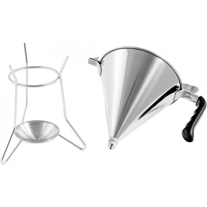 Royal Catering Dozownik lejek pistolet do sosów polew plieno + stojak 3 dysze 1.8 l – 5