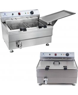 Roaster Royal Catering pan with shelf TWO BASKETS 24L