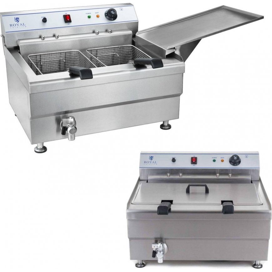 Roaster Royal Catering pan with shelf TWO BASKETS 24L