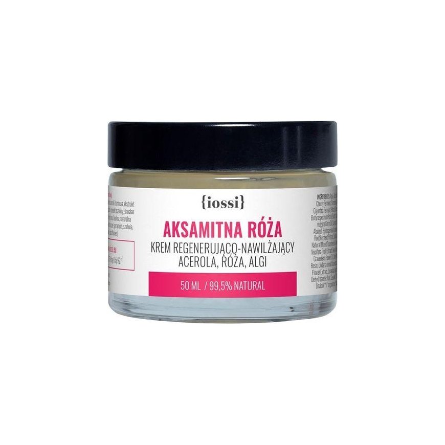 Iossi veido kremas Velvet Rose acerola / rožių / dumblių regeneruojantis ir drėkinamasis 50 ml