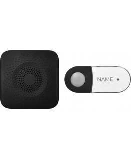 Orno SETI AC, wireless doorbell, network, button without battery, learning system, 32 sounds, 150 m, black