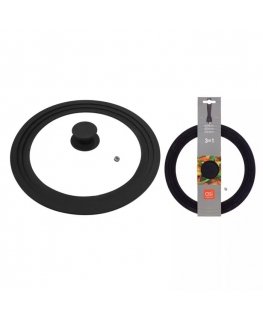 Universal lid with silicone edge 3in1 Ø24|26|28cm