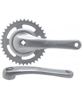 Priekinis žvaigždžių blokas ProX City Alu 1-speed 38T 170mm sidabrinis