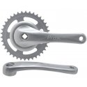 Priekinis žvaigždžių blokas ProX City Alu 1-speed 38T 170mm sidabrinis