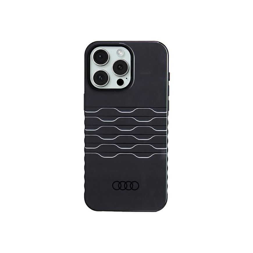Case Audi IML MagSafe Case iPhone 15 Pro Max 6.7" black/black hardcase AU-IMLMIP15PM-A6/D3-BK