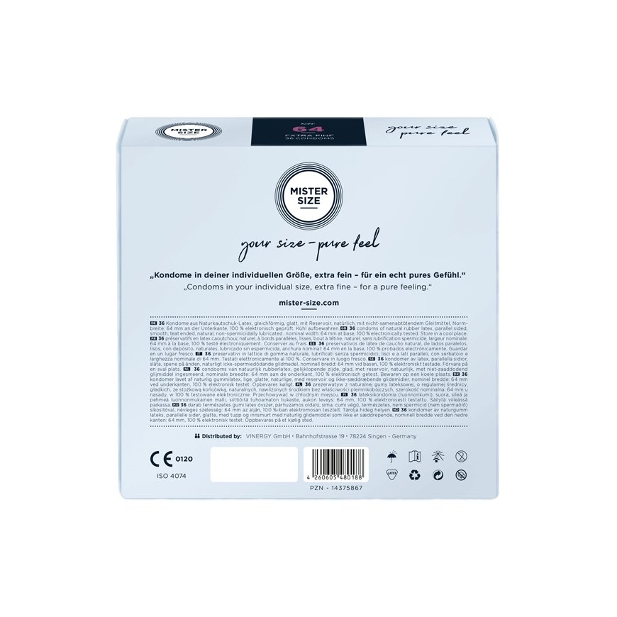 MISTER SIZE 64 36 kpl Tasainen – 2