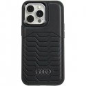 Audi Synthetic Leather MagSafe iPhone 15 Pro 6.1" czarny|black h Audi Synthetic Leather MagSafe iPhone 15 Pro 6.1" czarny|black h