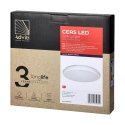 Orno CERS LED 16W, lubinis šviestuvas su mikrobangų judesio jutikliu, 1300lm, IP65, 4000K, opalinis polikarbonatas, baltas, regu Orno CERS LED 16W, lubinis šviestuvas su mikrobangų judesio jutikliu, 1300lm, IP65, 4000K, opalinis polikarbonatas, baltas, regu